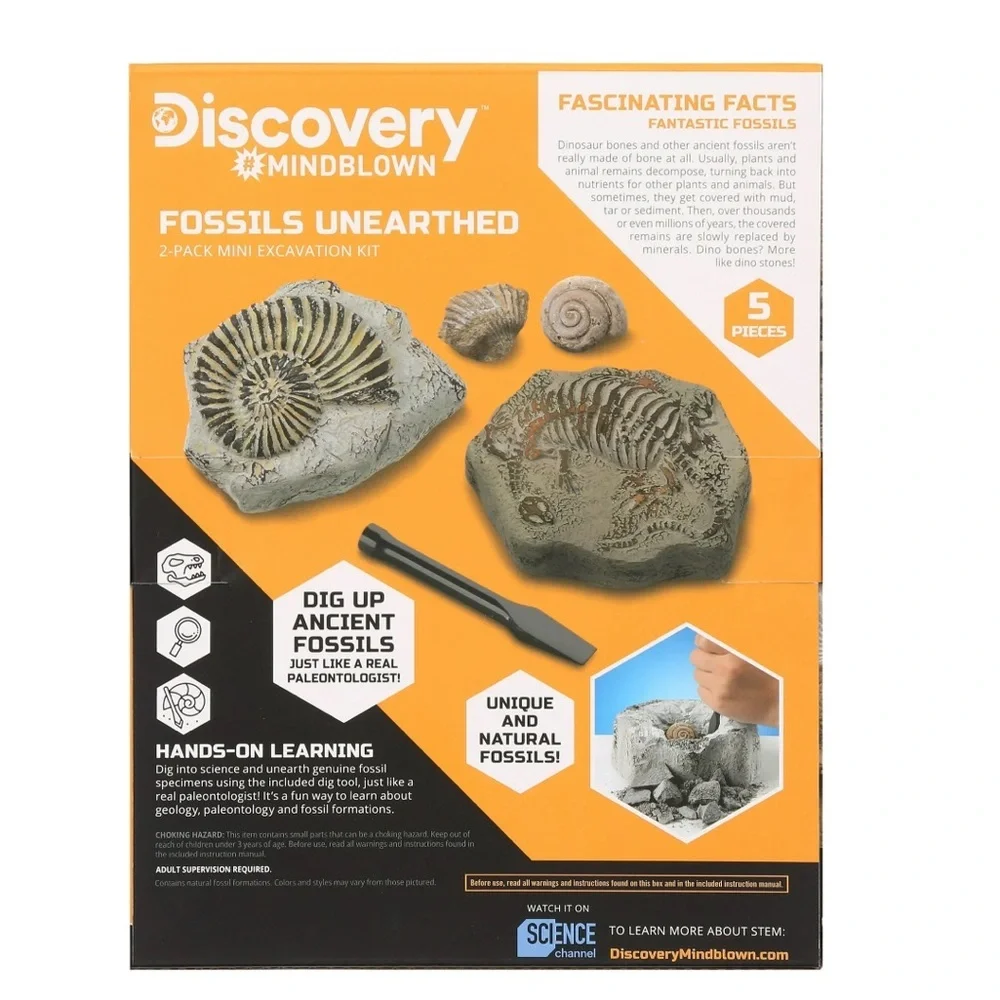 NIB Discovery Fossil Excavation Kit-Perfect for Summer Activities